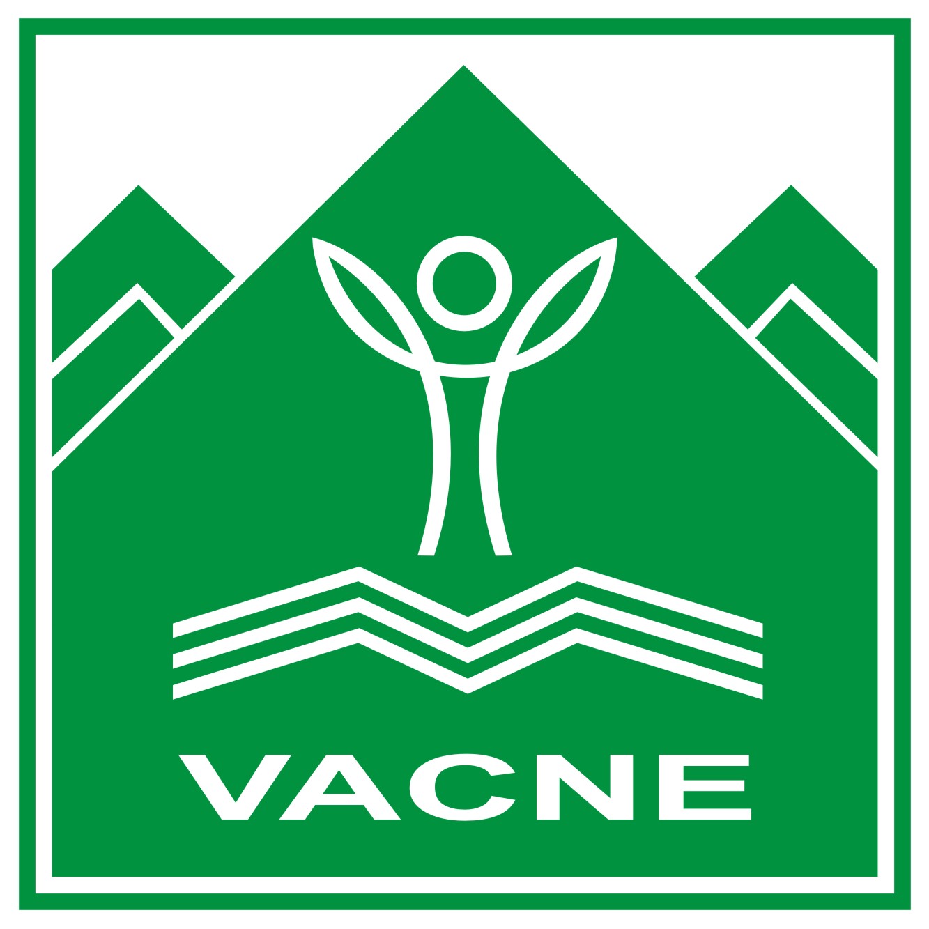 A green and white logoDescription automatically generated