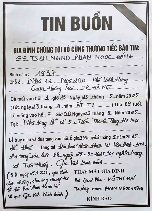 Tin buồn